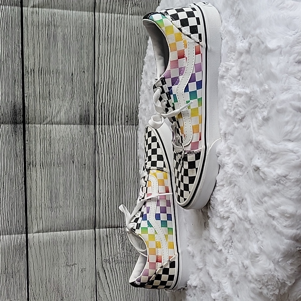 Vans Multicolor Sneakers, Unisex Size  6.0, Decent Condition - Picture 5 of 9